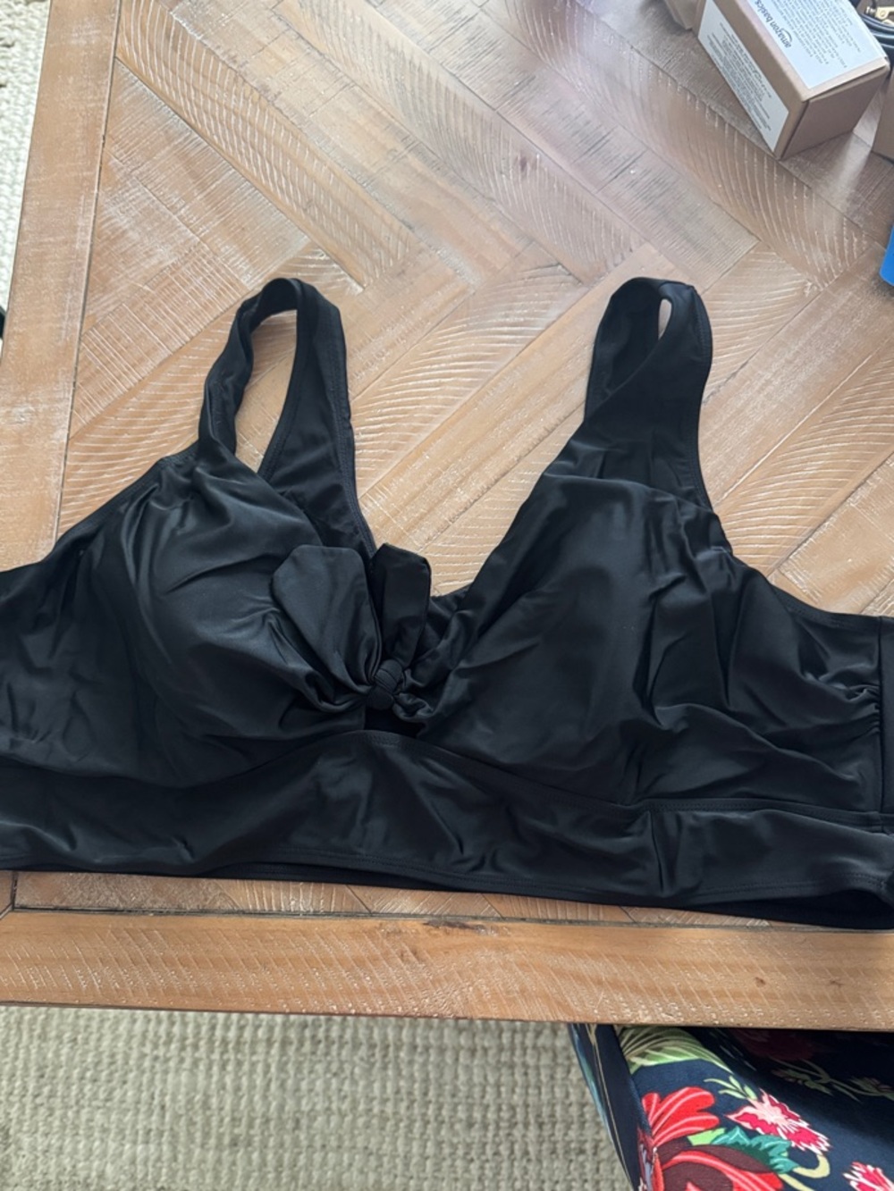 torrid Black Knot-Front Bikini Top